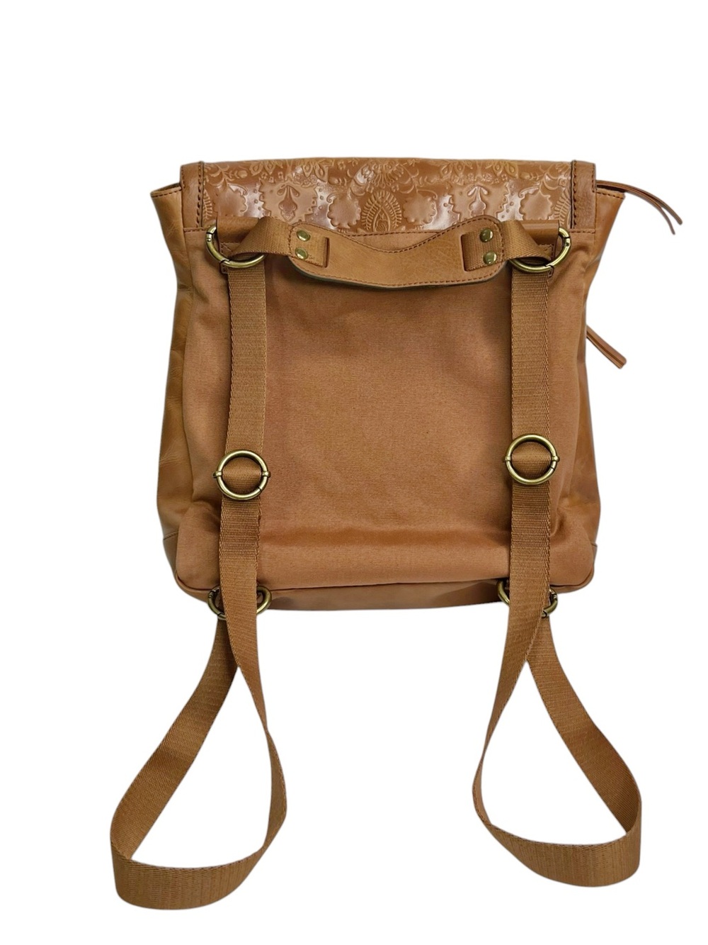 The Sak Ventura Leather Embossed Floral Convertible Backpack Bag - Picture 4 of 15